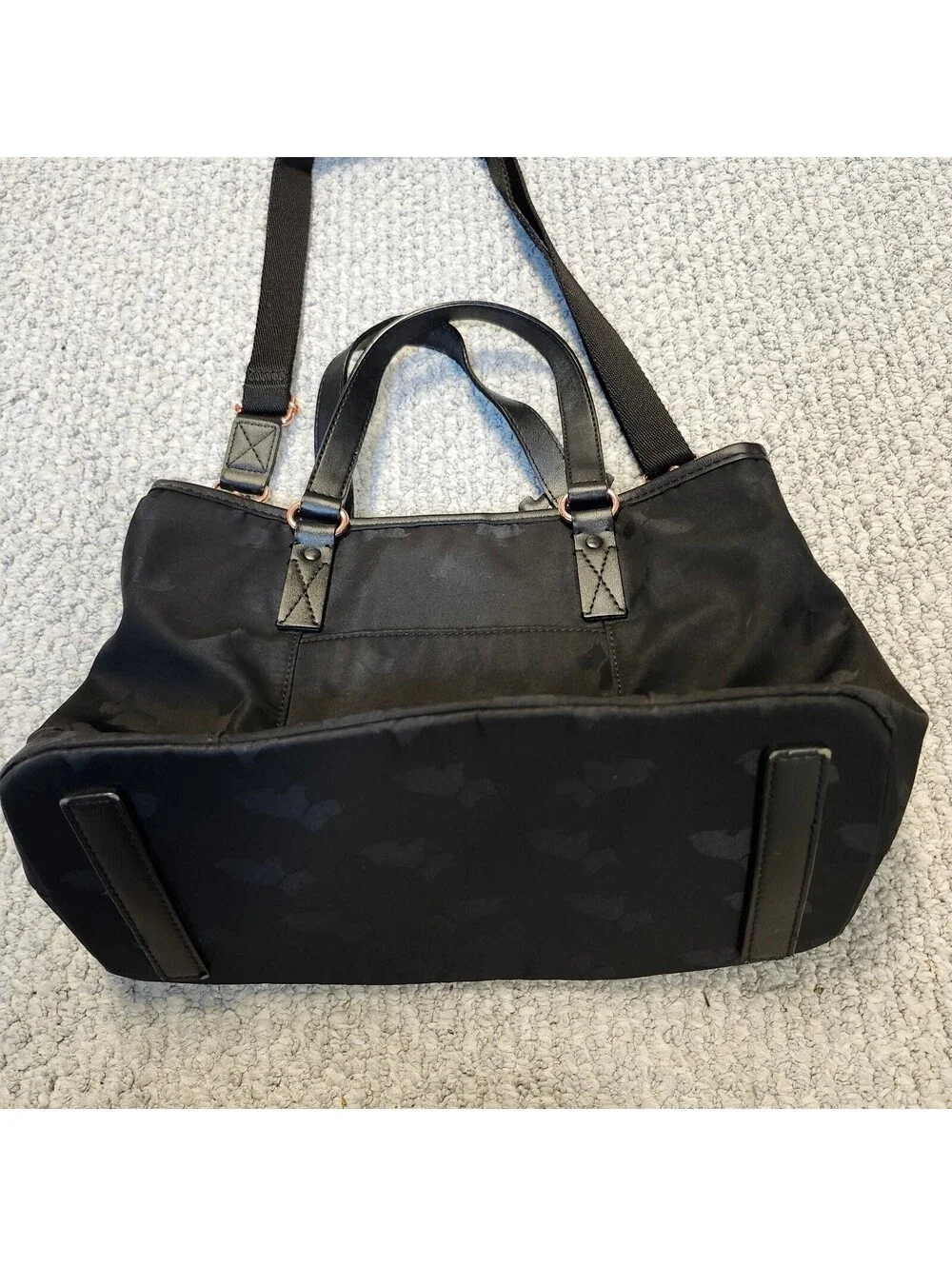 Radley London Black Tote Shoulder Bag with Dog Charm